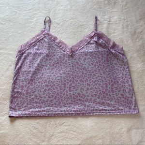 Light Purple & Light Blue Animal Print Top